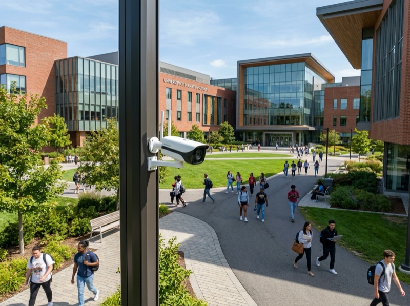 Weather-Proof Bullet CCTV at Educational & University Campus
